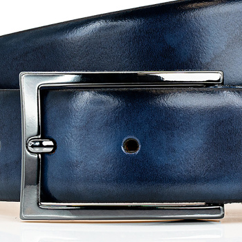 Lindenmann - módne doplnky pre mužov a ženy - Kožený opasok LINDENMANN 1520587 modrý