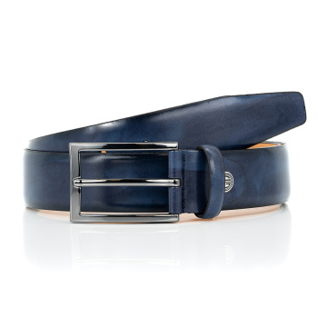 Lindenmann - módne doplnky pre mužov a ženy - Kožený opasok LINDENMANN 1520587 modrý