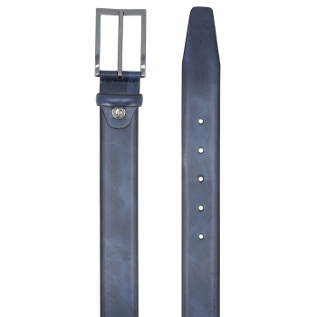 Lindenmann - módne doplnky pre mužov a ženy - Kožený opasok LINDENMANN 1520587 modrý