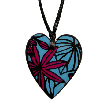 Šperky ZSISKA - Náhrdelník PRIMA HEART - modro-fialový
