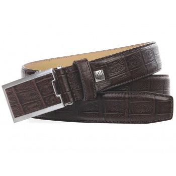 Lindenmann - módne doplnky pre mužov a ženy - Kožený opasok Lindenmann 5044 tmavo hnedý