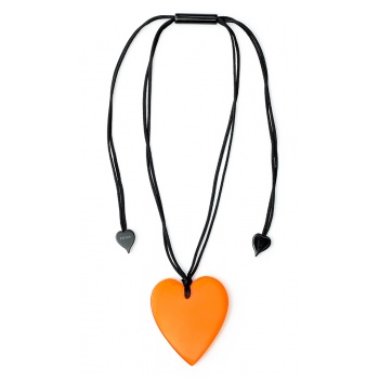 Šperky ZSISKA - Náhrdelník HEART - oranžový