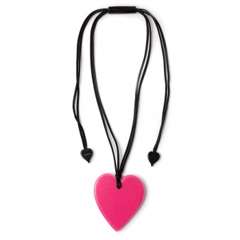 Šperky ZSISKA - Náhrdelník HEART - cyklamenový