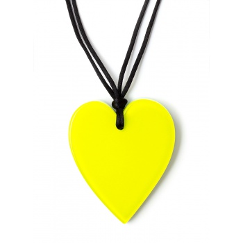 Šperky ZSISKA - Náhrdelník HEART - žltý
