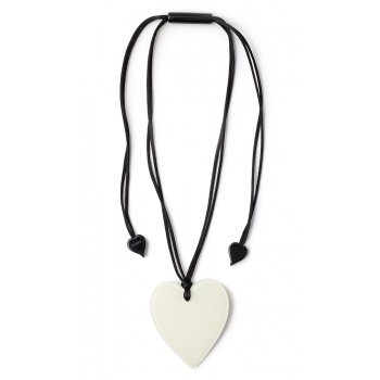 Šperky ZSISKA - Náhrdelník HEART - biely
