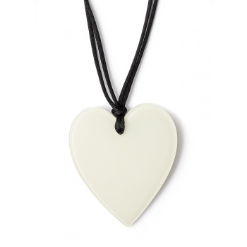 Šperky ZSISKA - Náhrdelník HEART - biely