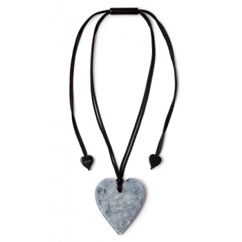 Šperky ZSISKA - Náhrdelník HEART - jeans