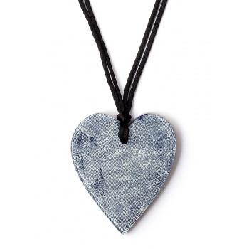 Šperky ZSISKA - Náhrdelník HEART - jeans