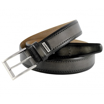 Lindenmann - módne doplnky pre mužov a ženy - Kožený opasok Lindenmann G.CHABROLLE 520570 antracitová