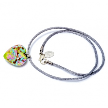 Šperky Murano Millefiori - Náhrdelník LETICIA - zelená