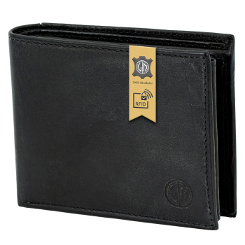 Lindenmann - módne doplnky pre mužov a ženy - Kožená peňaženka LINDENMANN RFID 6090021 čierna