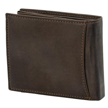 Lindenmann - módne doplnky pre mužov a ženy - Kožená peňaženka LINDENMANN RFID 6090021 tmavo hnedá