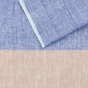 Lindenmann - módne doplnky pre mužov a ženy - Pánsky šál LINDENMANN 6304012 béžovo modrý