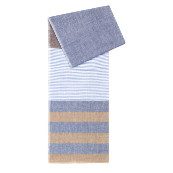 Lindenmann - módne doplnky pre mužov a ženy - Pánsky šál LINDENMANN 6307008 modro béžový