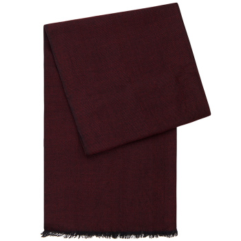 Lindenmann - módne doplnky pre mužov a ženy - Pánsky šál LINDENMANN 6311499 bavlnený bordový