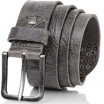 Lindenmann - módne doplnky pre mužov a ženy - Kožený opasok Lindenmann ArtBelt Unisex 90126 grafitová