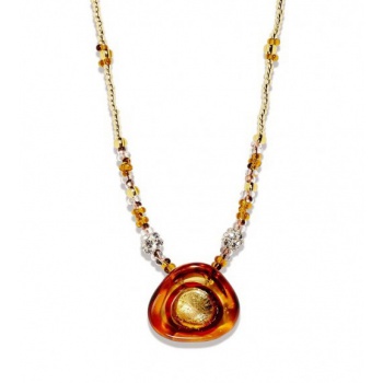 Šperky Murano Antica Murrina - Náhrdelník Museum - hnedý