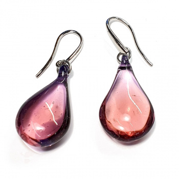 Šperky Antica Murinna  - Náušnice Lapilli - fialové