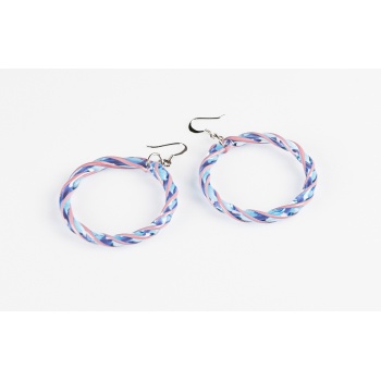 Šperky Murano Millefiori - CONSTANCE náušnice - fialové
