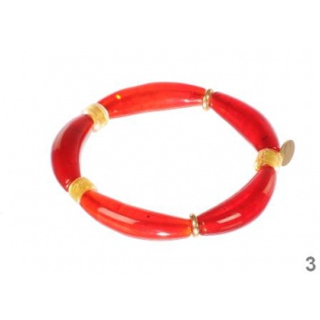 Šperky Murano Millefiori - Náramok KIM - červený