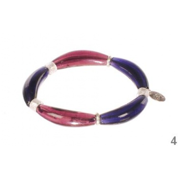 Šperky Murano Millefiori - Náramok KIM - fialový