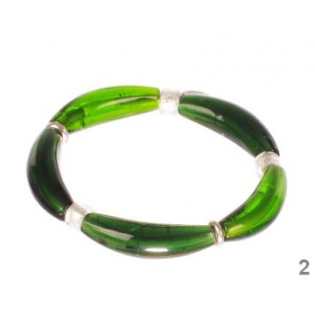 Šperky Murano Millefiori - Náramok KIM - zelený