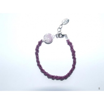 Šperky Murano Millefiori - Náramok LAURA - fialový