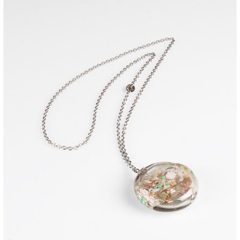 Šperky Murano Millefiori - Náhrdelník MARA - číry