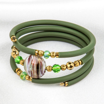 Náramok MOON EMERALD - zelený
