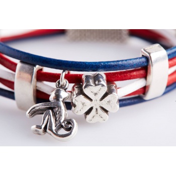 Náramky Born In Barcelona - Náramok unisex - 8 šťastných opíc - M