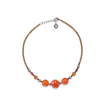 Šperky MURANO Antica Murinna  - Náhrdelník Audrey 6 - korálový