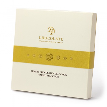 Ručne robené čokolády a pralinky - Bonboniéra Luxury Berny (160g) - 16ks