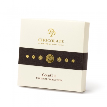 Ručne robené čokolády a pralinky - Bonboniéra Premium GoldCup 09 (70g)