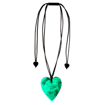 Šperky ZSISKA - Náhrdelník HEART - zelený