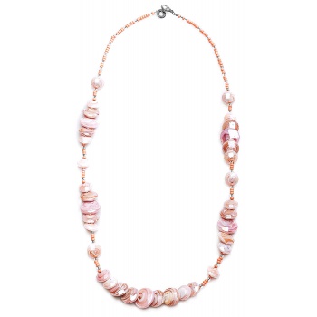 Šperky  Antica Murinna  - Náhrdelník Monete 1 - ružový