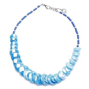 Šperky Antica Murinna  - Náhrdelník Monete 2 - modrý