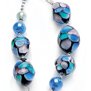 Šperky Antica Murinna  - Náhrdelník Smeralda - modrý