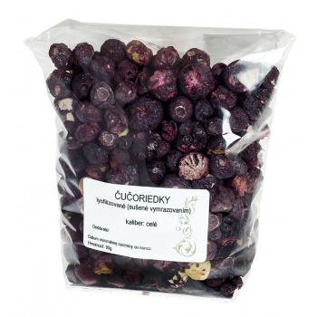 Ručne robené čokolády a pralinky - Lyofilizované čučoriedky - 90g