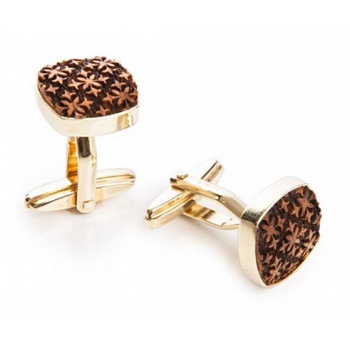 BeWooden - módne doplnky pre mužov a ženy - Drevené manžetové gombíky - DECORUM CUFF