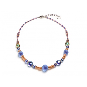 Šperky MURANO Antica Murinna  - Náhrdelník Delhi 2 - fialový