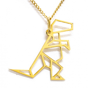 Šperky SilverMoon - náhrdelník DINOSAURUS pozlátený