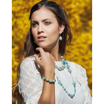 Šperky Antica Murinna  - Náhrdelník Smeralda G - modrý