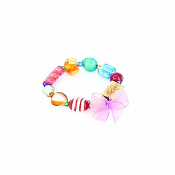Šperky Murano Millefiori - Náramok NATALIA - farebný