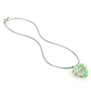 Šperky Murano Millefiori - Náhrdelník LETICIA - zelená