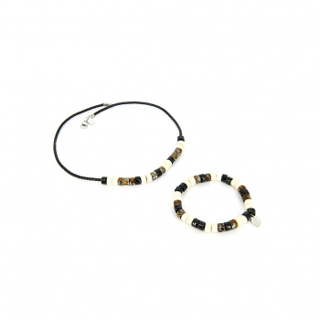 Šperky Murano Millefiori - Náhrdelník CARLOS - hnedý