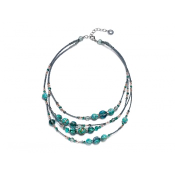 Šperky MURANO Antica Murinna  - Náhrdelník Elizabeth 1 - tyrkysový