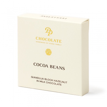 Plnená čokoláda Gianuja Block - Hazelnut Cocoa Beans (30g)