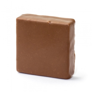 Ručne robené čokolády a pralinky - Plnená čokoláda Gianuja Block - Almond Feulletine (30g)