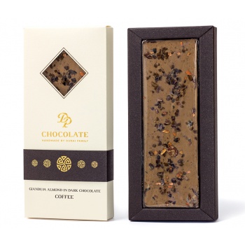 Ručne robené čokolády a pralinky - Plnená čokoláda Gianduja - COFFEE