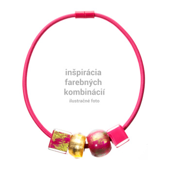 Šperky ZSISKA - Náhrdelník - šnúra CORD - ružová